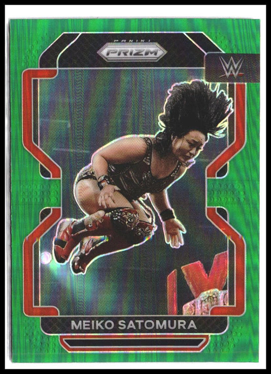 Meiko Satomura #116 2022 Panini Prizm WWE Green