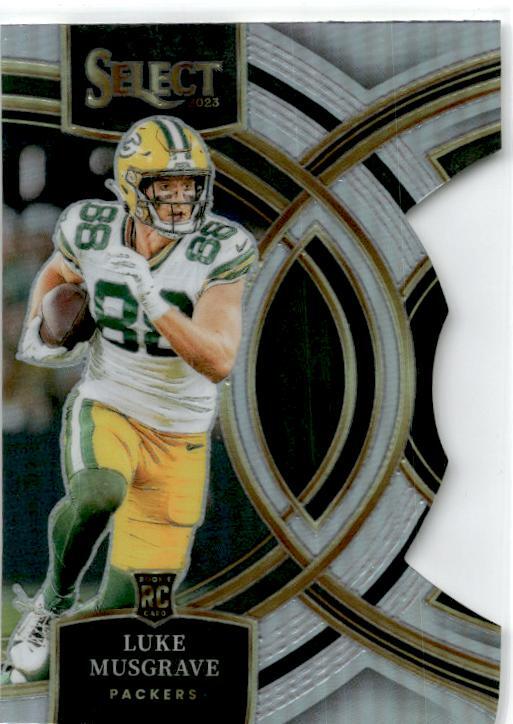 2023 Panini Select Silver Prizms Die Cuts #166 Luke Musgrave Green Bay Packers