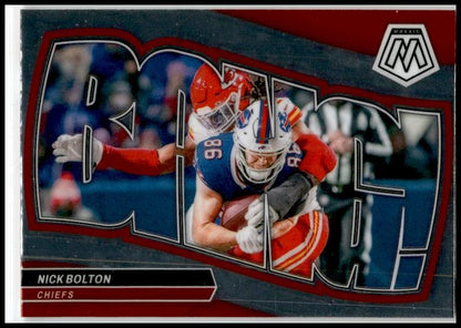 2024 Panini Mosaic Bang! #10 Nick Bolton Kansas City Chiefs