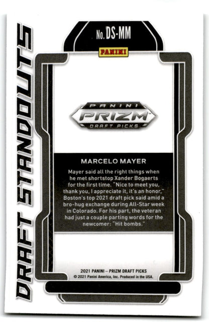 2021 Panini Prizm Draft Standouts Marcelo Mayer Boston Red Sox #DS-MM