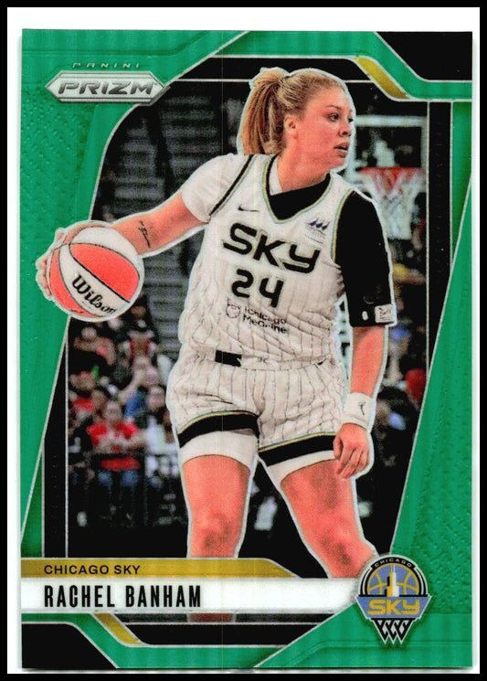 2024 Panini Prizm WNBA Green Prizms #25 Rachel Banham Chicago Sky