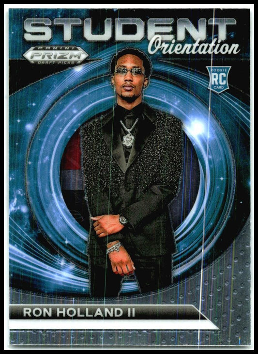 2024 Panini Prizm Draft Picks Student Orientation #1 Ron Holland II Piston