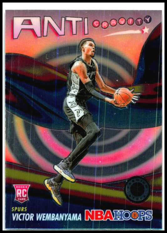 2023-24 Hoops Premium Stock Anti Gravity #5 Victor Wembanyama San Antonio Spurs