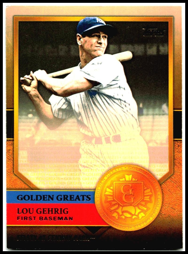 2012 Topps Golden Greats #GG-2 Lou Gehrig New York Yankees