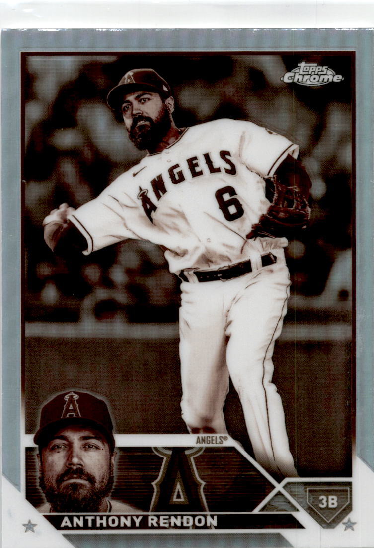 2023 Topps Chrome Sepia Refractor #123 Anthony Rendon Los Angeles Angels