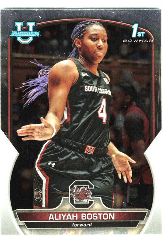 2022-23 Bowman University Chrome #5 Aliyah Boston South Carolina Gamecocks