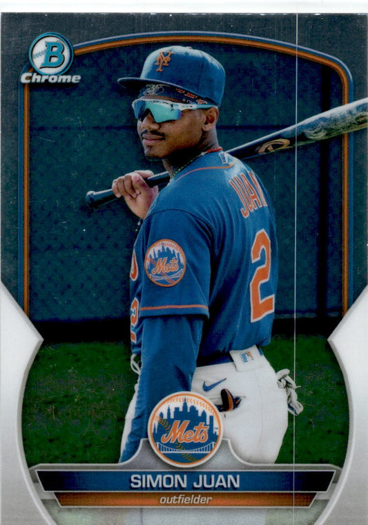 2023 Bowman #BCP-38 Simon Juan New York Mets