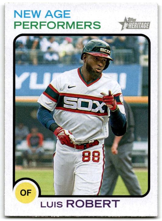 2022 Topps Heritage New Age Performers Luis Robert Chicago White Sox #NAP-11