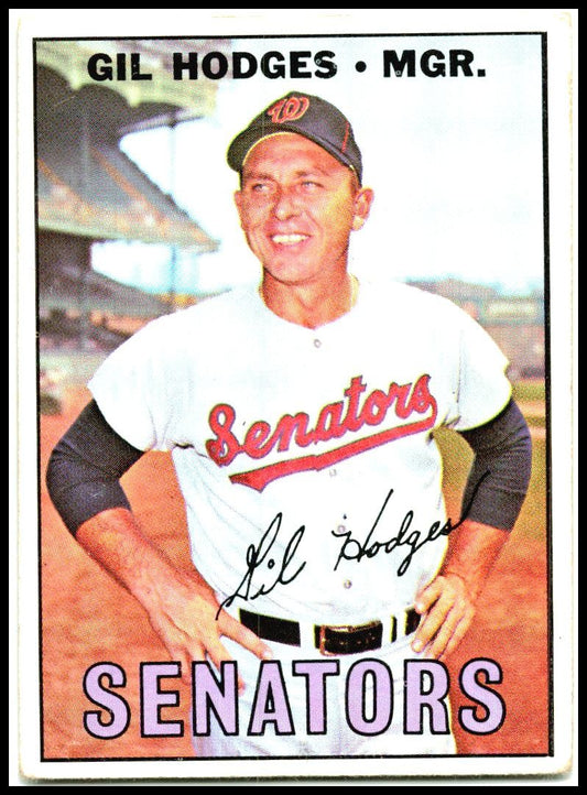 1967 Topps #228 Gil Hodges Washington Senators
