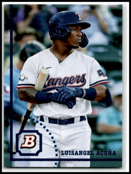 2022 Bowman Heritage Prospects Chrome Prospects #BHP-10 Luisangel Acuña Rangers