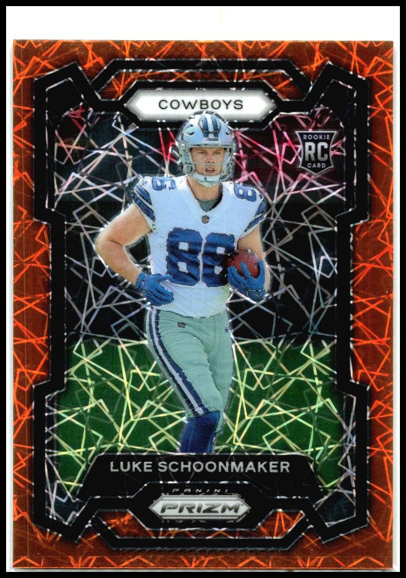 2023 Panini Prizm Lazer #325 Luke Schoonmaker Dallas Cowboys