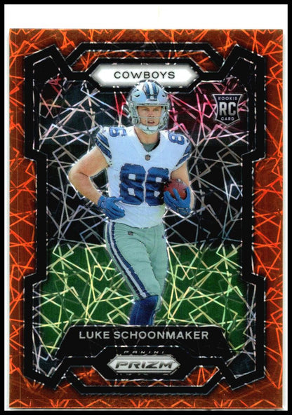 2023 Panini Prizm Lazer #325 Luke Schoonmaker Dallas Cowboys