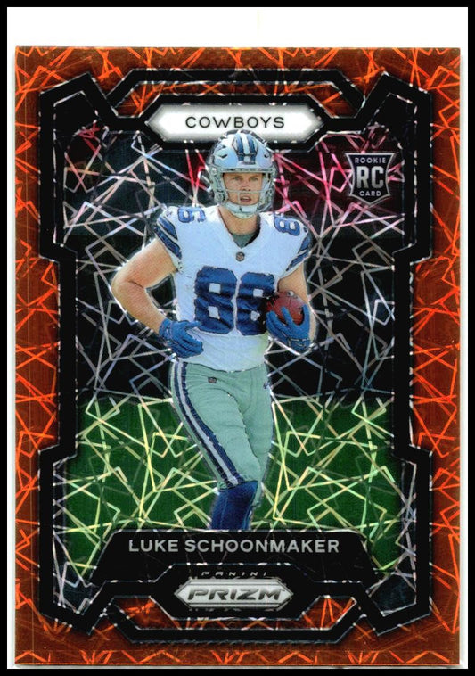 2023 Panini Prizm Lazer #325 Luke Schoonmaker Dallas Cowboys