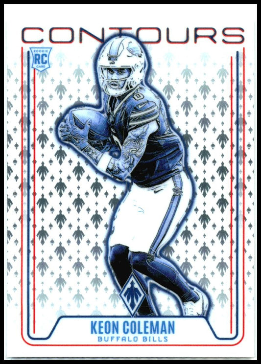 2024 Panini Phoenix Contours #CON-KCN Keon Coleman Rookie Buffalo Bills