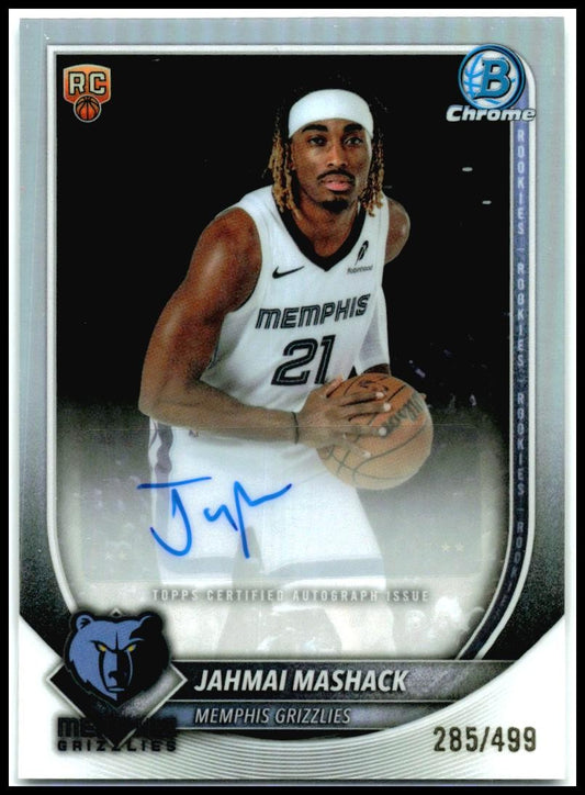 2025-26 Bowman Auto Refractor /499 #BCA-JM Jahmai Mashack Memphis