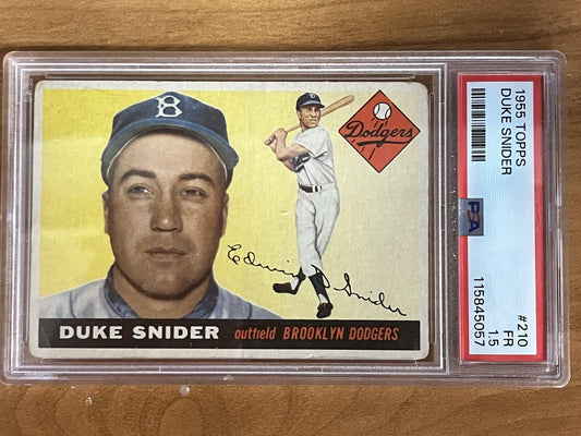 1955 Topps #210 Duke Snider Brooklyn Dodgers