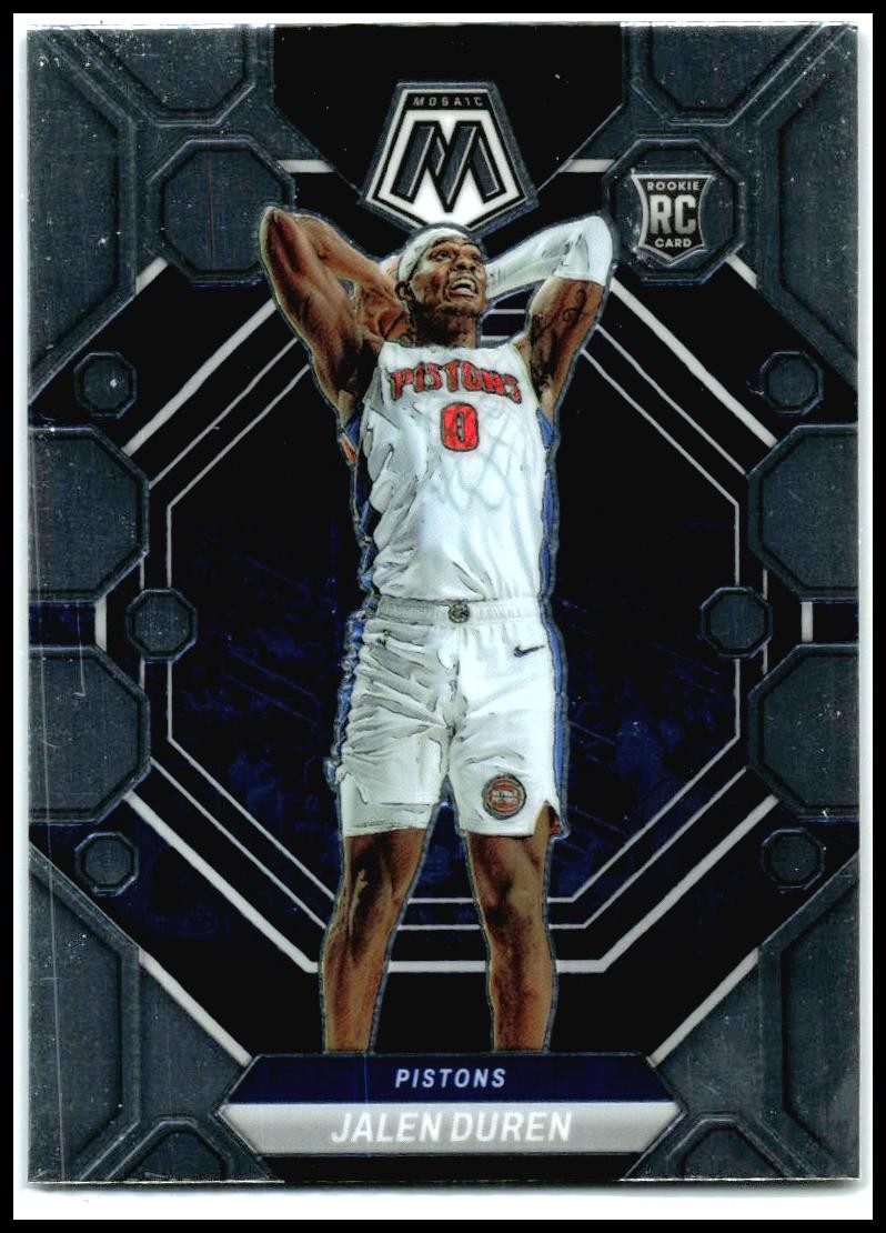 2022-23 Panini Mosaic #225 Jalen Duren Rookie Detroit Pistons