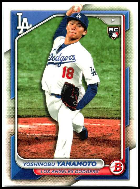 2024 Bowman #36 Yoshinobu Yamamoto Rookie Los Angeles Dodgers