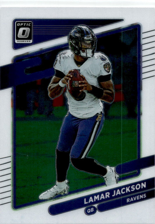 2021 Donruss Optic #128 Lamar Jackson Baltimore Ravens