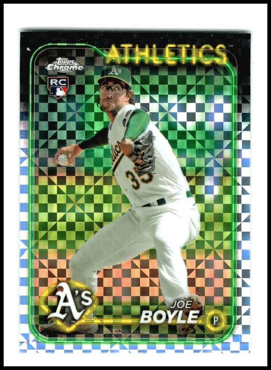 2024 Topps Chrome X-Fractors #91 Joe Boyle Rookie Oakland Athletics
