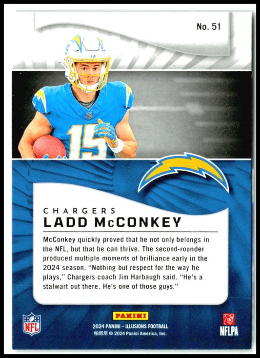 2024 Panini Illusions Retail #51 Ladd McConkey Los Angeles Chargers