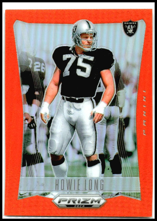 2024 Panini Prizm Deca Orange Prizms #174 Howie Long #/49 Los Angeles Raiders