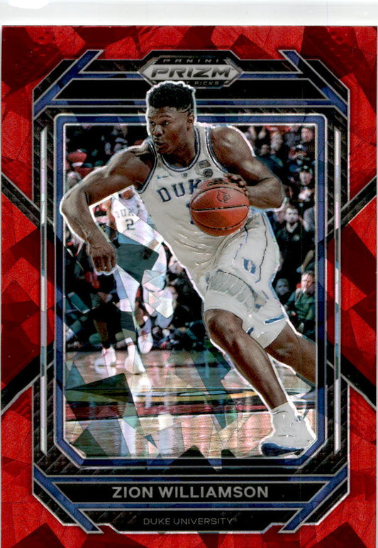 2023-24  Prizm Draft Picks Red Ice #73 Zion Williamson New Orleans Pelicans