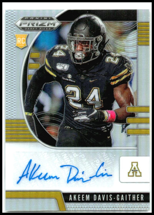 2020 Panini Prizm Draft Picks Silver Autographs #178 Akeem Davis-Gaither Auto
