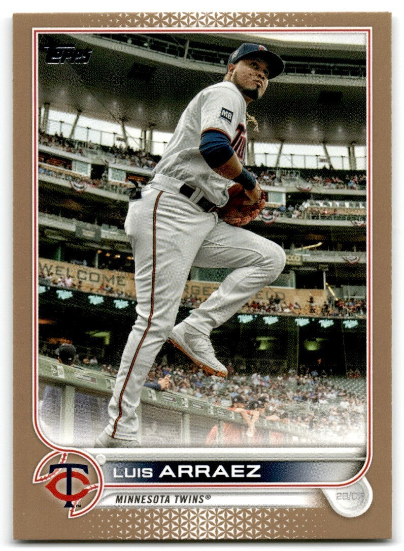 2022 Topps Gold Luis Arraez 2022 283 Minnesota Twins #453
