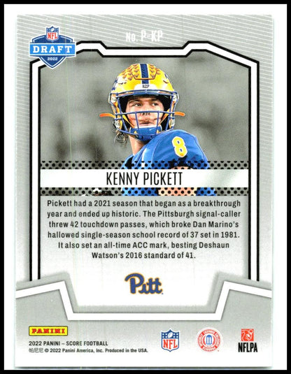 2022 Score PROtential Gold #P-KP Kenny Pickett Pittsburgh Panthers