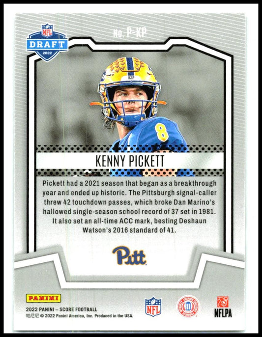 2022 Score PROtential Gold #P-KP Kenny Pickett Pittsburgh Panthers