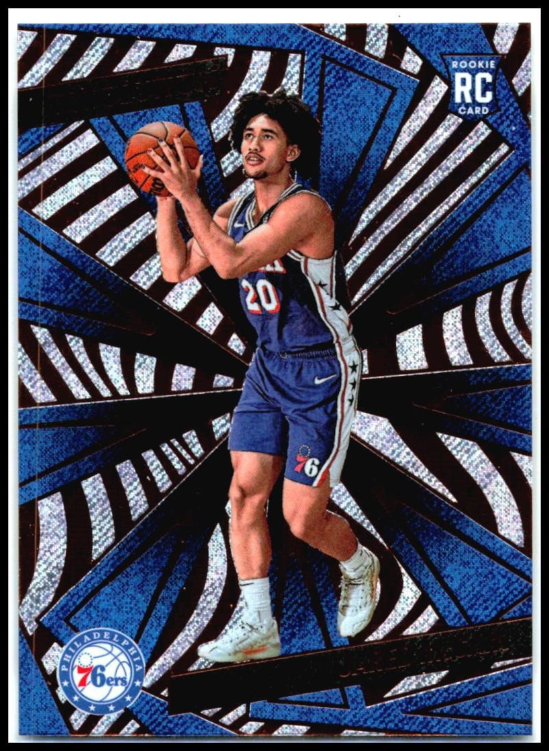 2024-25 Panini Revolution Fractal #124 Jared McCain Rookie Philadelphia 76ers