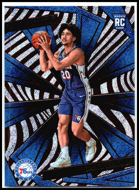 2024-25 Panini Revolution Fractal #124 Jared McCain Rookie Philadelphia 76ers