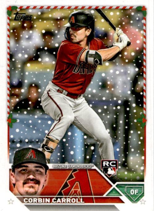 2023 Topps Holiday #H113 Corbin Carroll Rookie Arizona Diamondbacks