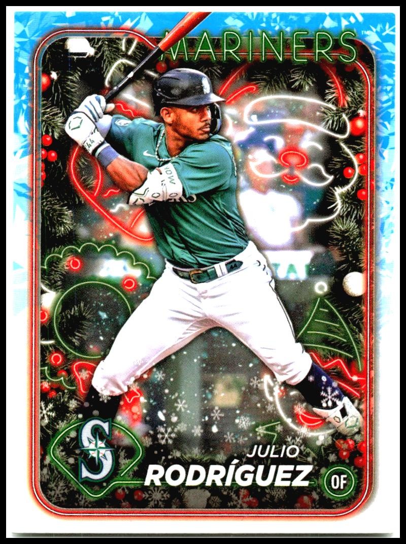 2024 Topps Holiday #H153 Julio Rodríguez Seattle Mariners
