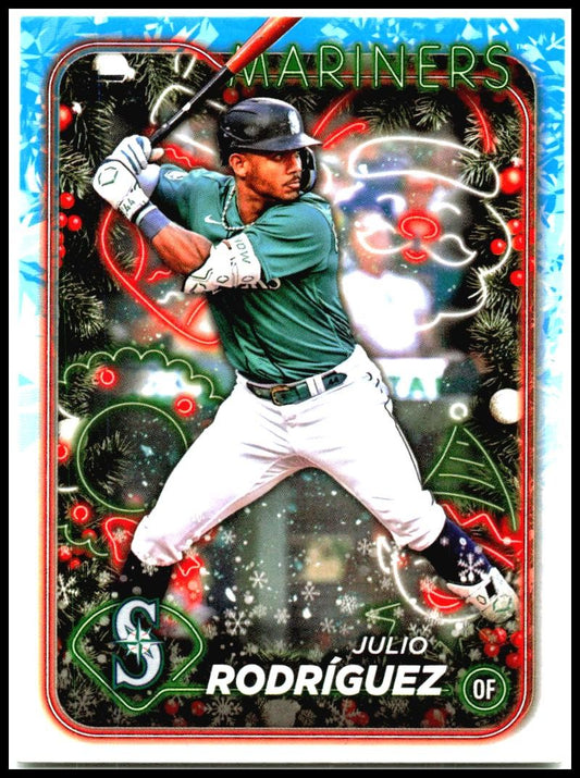 2024 Topps Holiday #H153 Julio Rodríguez Seattle Mariners