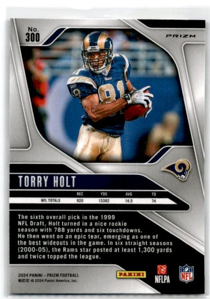 2024 Panini Prizm Red White and Blue #300 Torry Holt St. Louis Rams