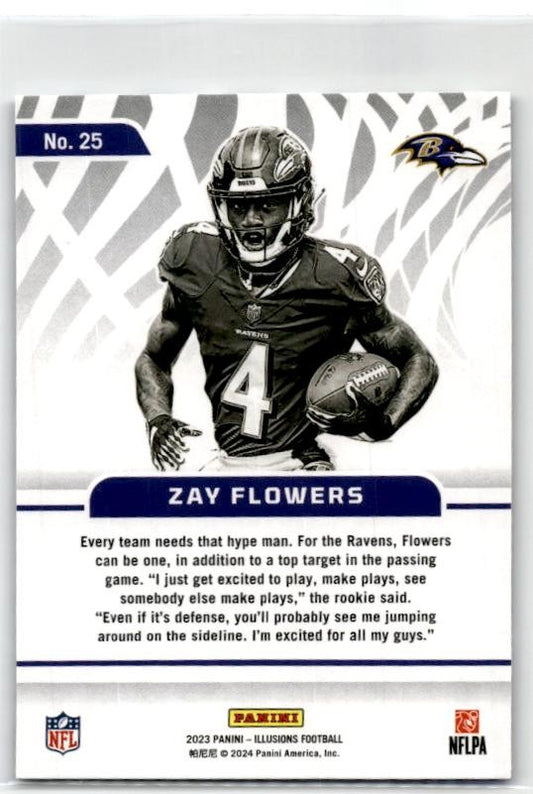 2023 Panini Illusions Amazing #25 Zay Flowers Baltimore Ravens