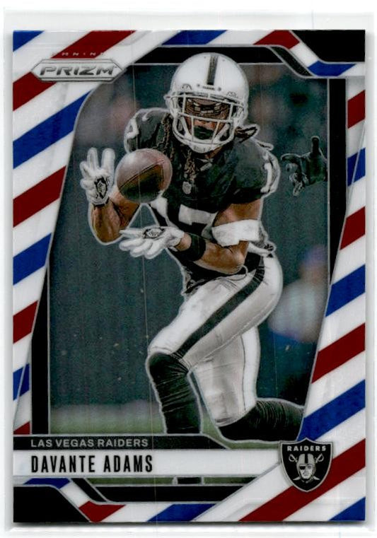 2024 Panini Prizm Red White and Blue #150 Davante Adams Las Vegas Raiders