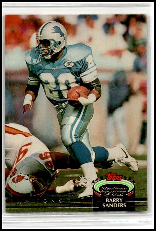 1992 Stadium Club #38 Barry Sanders Detroit Lions