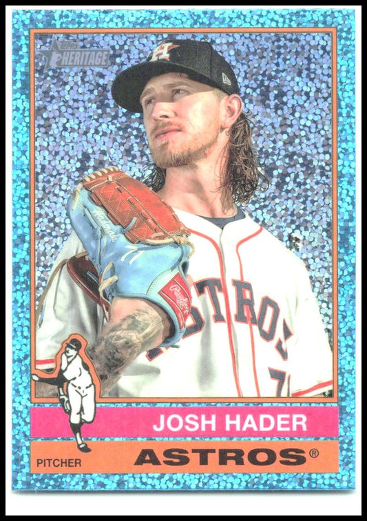 2025 Topps Heritage Light Blue Speckle #313 Josh Hader Astros