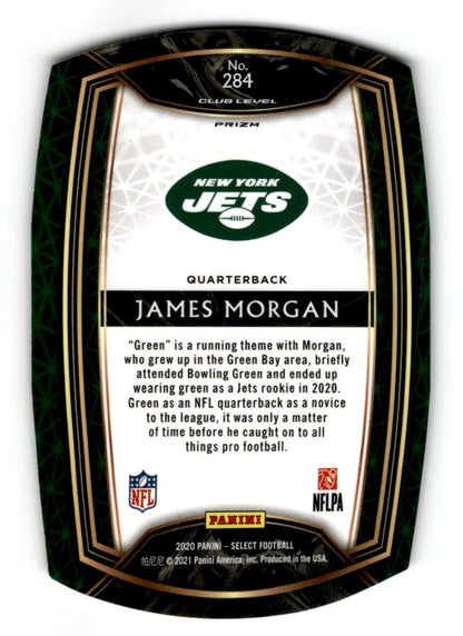 2020 Panini Select  Maroon Prizm Die-Cut James Morgan Rookie New York Jets #284