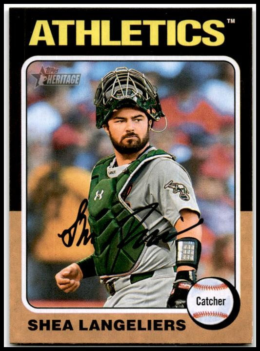 2024 Topps Heritage #538 Shea Langeliers Oakland Athletics