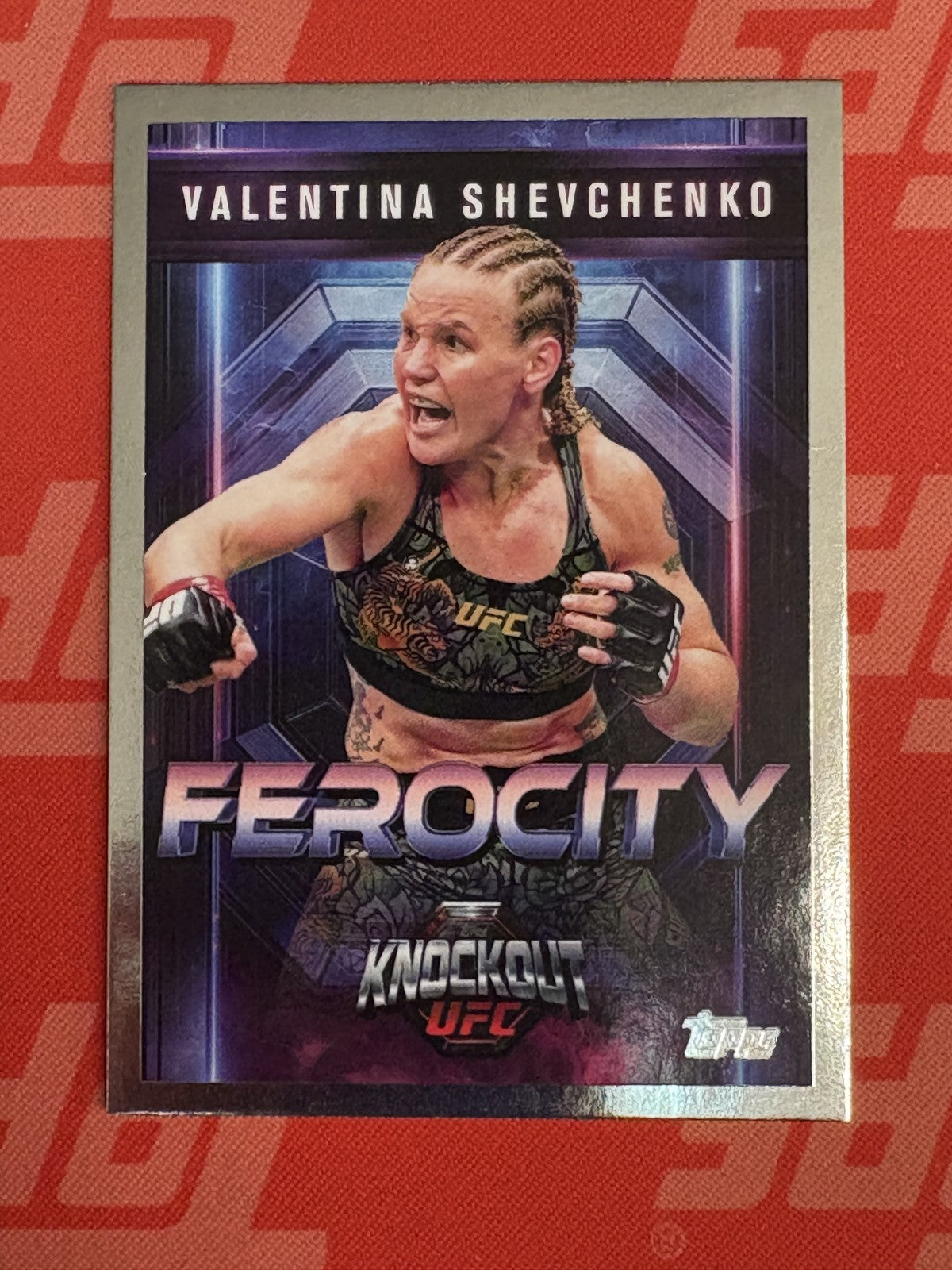 2025 Topps Knockout UFC Ferocity #FE-27 Valentina Shevchenko