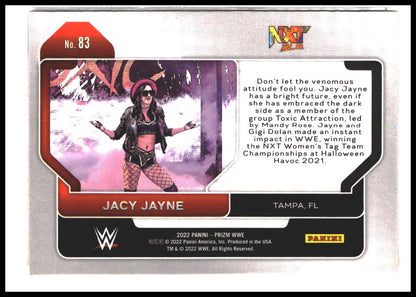 Jacy Jayne #83 2022 Panini Prizm WWE Rookie RC