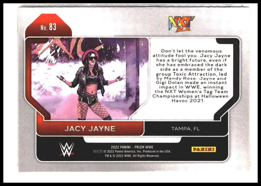 Jacy Jayne #83 2022 Panini Prizm WWE Rookie RC