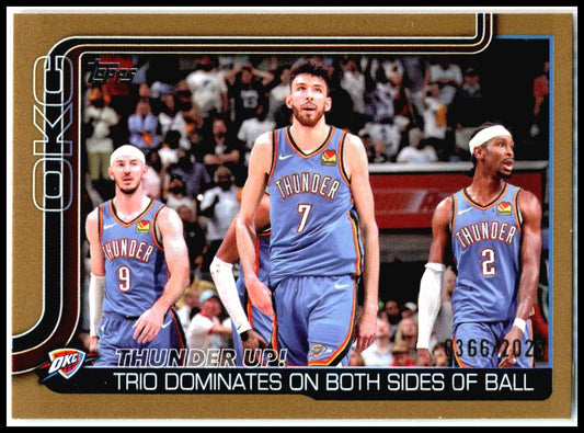 2025-26 Topps Gold /2025 #288 Shai Gilgeous-Alexander Thunder