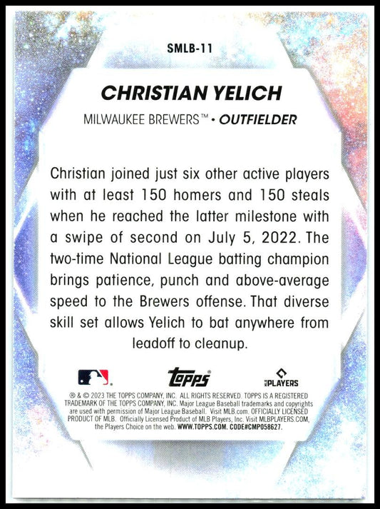 2023 Topps Stars of MLB #SMLB-11 Christian Yelich Milwaukee Brewers