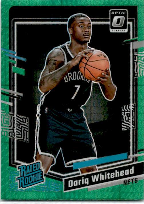 2023-24 Donruss Optic Hyper Green #230 Dariq Whitehead Rookie Brooklyn Nets