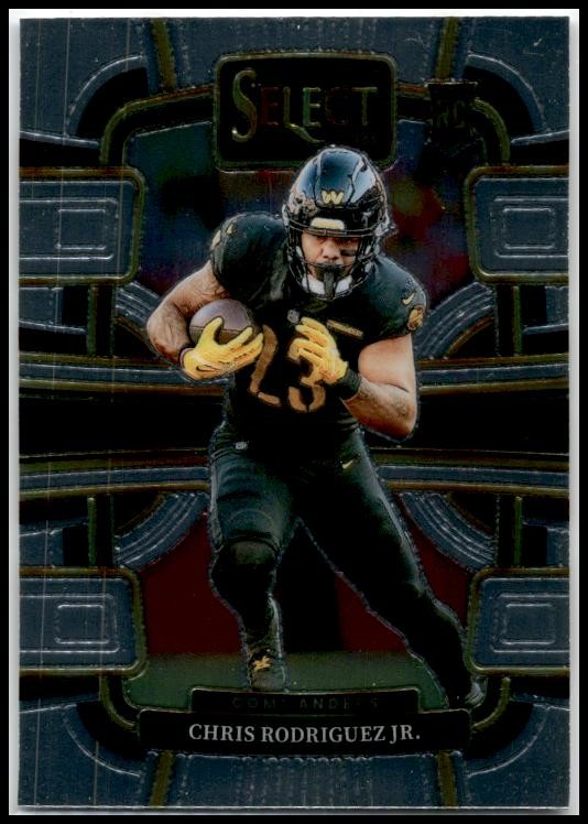2023 Panini Select #100 Chris Rodriguez Jr. Rookie Washington Commanders